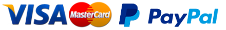 Visa, Mastercard y Paypal 